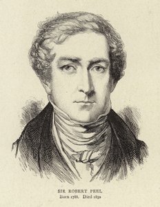 Sir Robert Peel af English School